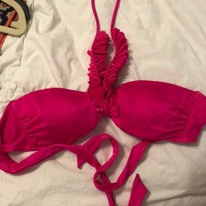 Hot pink bathing suit